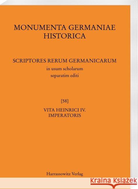 Vita Heinrici IV. Imperatoris Eberhard, Wilhelm 9783447171793 Harrassowitz - książka