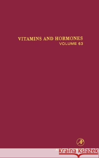 Vitamins and Hormones: Volume 63 Litwack, Gerald 9780127098630 Academic Press - książka