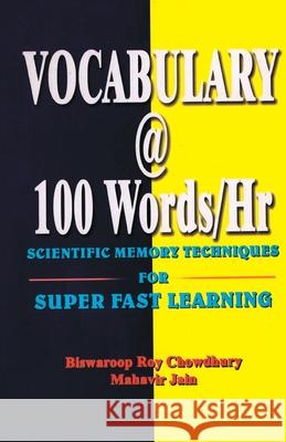 Vocabulary @ 100 Words/Hr Chowdhury, Biswaroop Roy 9788171829446 Diamond Pocket Books - książka