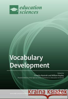 Vocabulary Development Timothy Rasinski William H. Rupley 9783038977346 Mdpi AG - książka