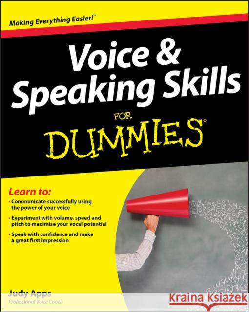 Voice and Speaking Skills For Dummies Judy Apps 9781119945123 John Wiley & Sons Inc - książka