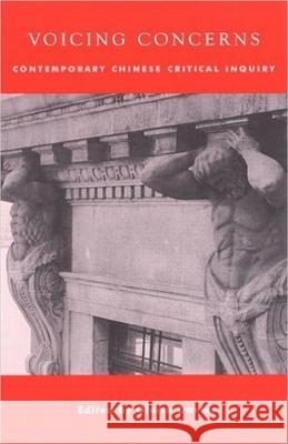 Voicing Concerns: Contemporary Chinese Critical Inquiry Davies, Gloria 9780742509337 ROWMAN & LITTLEFIELD - książka