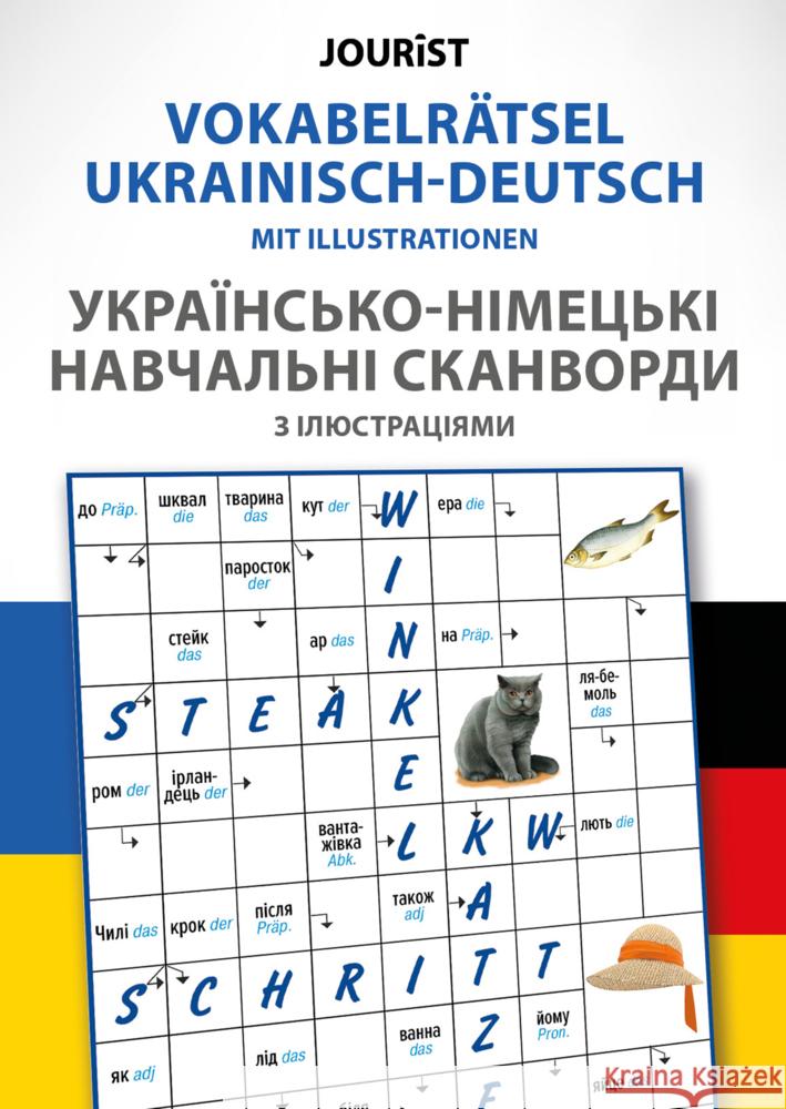 Vokabelrätsel Ukrainisch-Deutsch  9783898947664 Jourist - książka