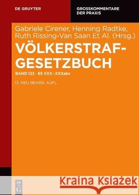 Völkerstrafgesetzbuch Esser, Robert 9783110488999 de Gruyter - książka