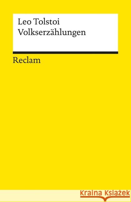 Volkserzählungen Tolstoi, Leo N.   9783150025567 Reclam, Ditzingen - książka