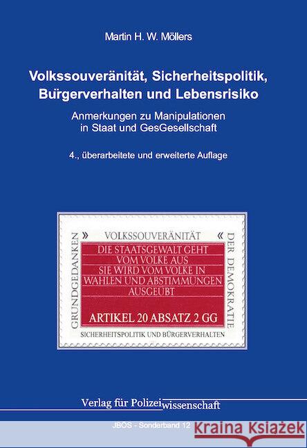 Volkssouveränität, Sicherheitspolitik, Bürgerverhalten und Lebensrisiko Möllers, Martin H. W. 9783866768062 Verlag für Polizeiwissenschaft - książka