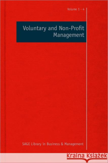 Voluntary and Non-Profit Management Stephen Osborne 9781446257364  - książka