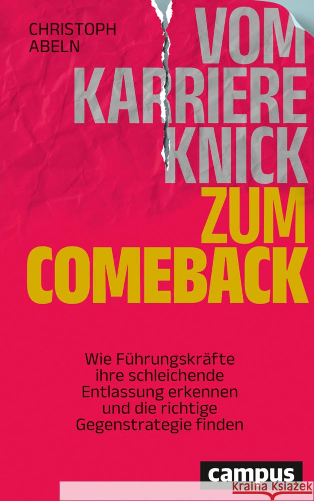 Vom Karriereknick zum Comeback Abeln, Christoph 9783593520773 Campus Verlag - książka