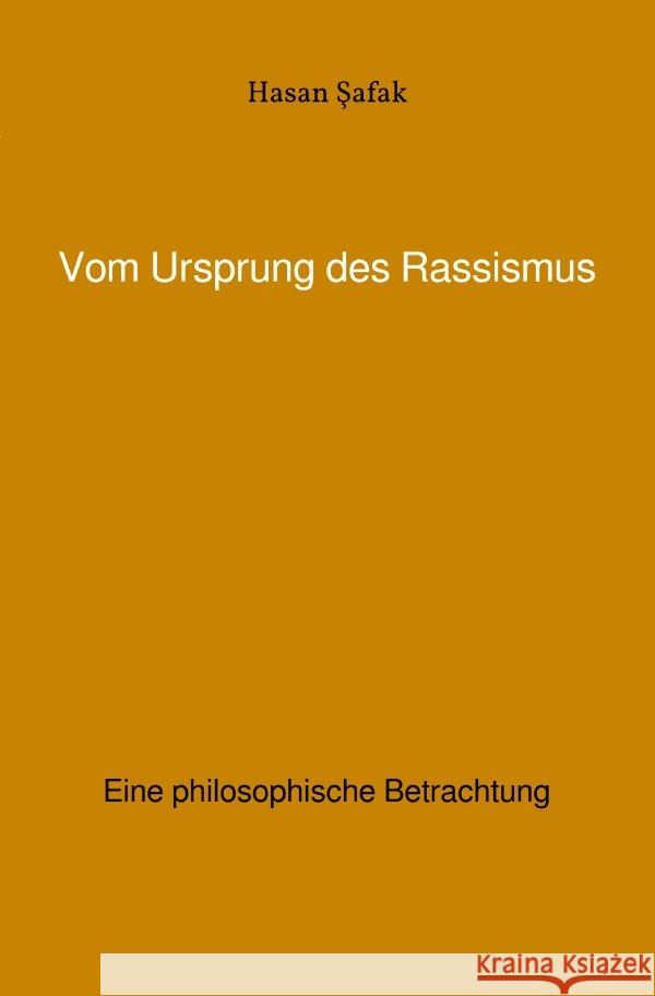 Vom Ursprung des Rassismus Safak, Hasan 9783565024384 epubli - książka