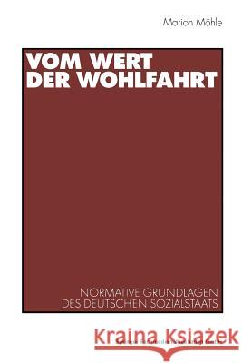 Vom Wert Der Wohlfahrt Marion Mohle Marion Meohle Marion Mohle 9783531137209 Springer - książka