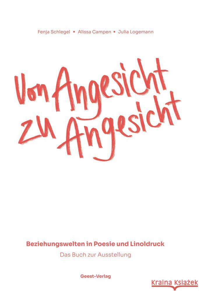 Von Angesicht zu Angesicht Schlegel, Fenja 9783690645201 Geest Verlag - książka