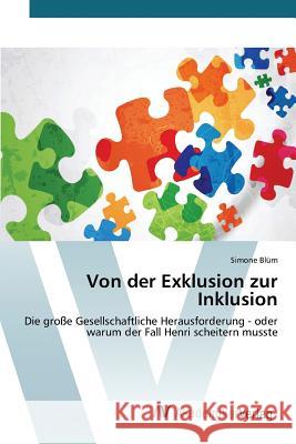 Von der Exklusion zur Inklusion Blüm Simone 9783639840889 AV Akademikerverlag - książka