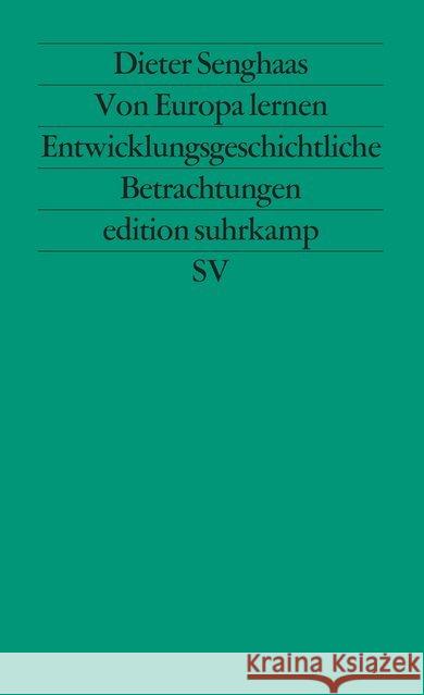 Von Europa lernen Senghaas, Dieter 9783518111345 Suhrkamp - książka