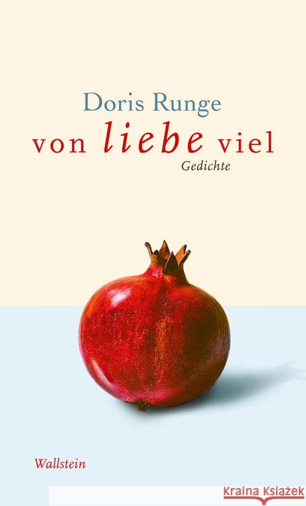 von liebe viel Runge, Doris 9783835355293 Wallstein - książka