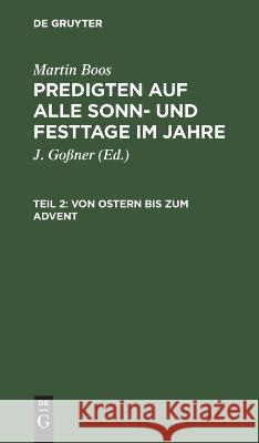 Von Ostern bis zum Advent No Contributor 9783112665251 de Gruyter - książka