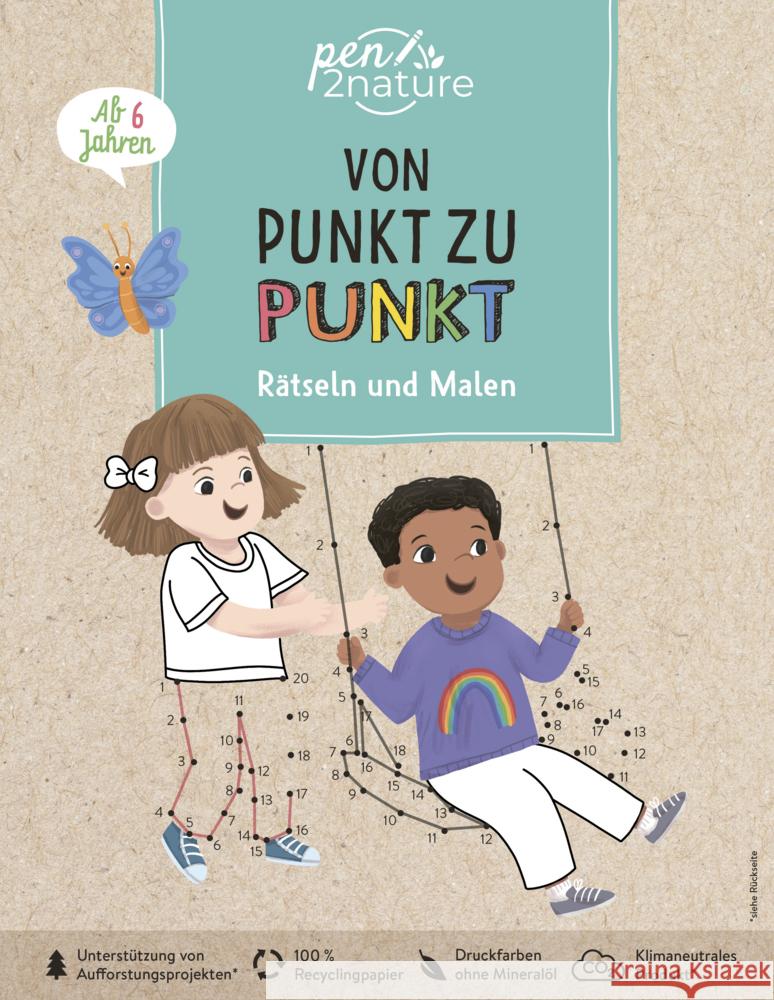 Von Punkt zu Punkt Rätseln und Malen. Vielfältige Rätsel für alle Kinder ab 6 Jahren pen2nature 9783987640551 Pen2nature - książka