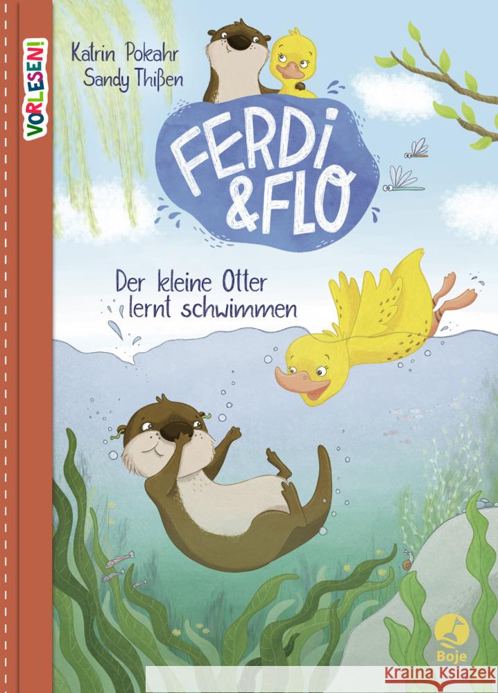 VORLESEN! Ferdi & Flo. Der kleine Otter lernt schwimmen (Band 1) Pokahr, Katrin 9783414825964 Boje Verlag - książka