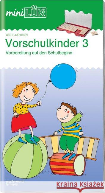 Vorschulkinder. Tl.3 : Vorbereitung auf den Schulbeginn Vogel, Heinz   9783894141035 Westermann Lernspielverlag - książka