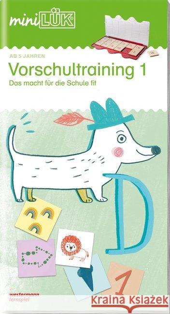 Vorschultraining. Bd.1 : Das macht für die Schule fit!  9783837701357 Westermann Lernspielverlag - książka