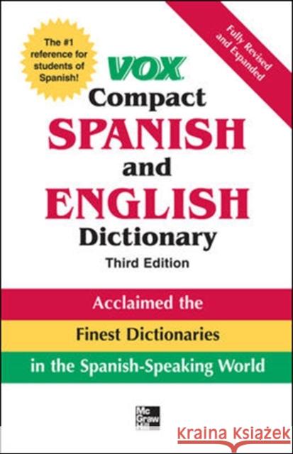 Vox Compact Spanish and English Dictionary Vox 9780071499521 McGraw-Hill - książka