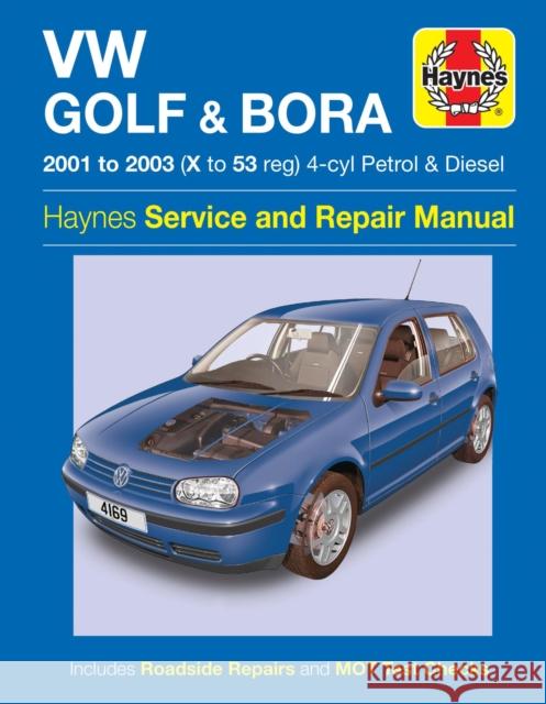 VW Golf & Bora 4-cyl Petrol & Diesel (01 - 03) Haynes Repair Manual Haynes Publishing 9780857339720 Haynes Publishing Group - książka