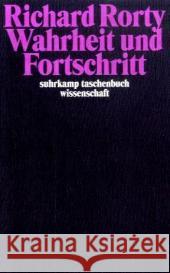 Wahrheit und Fortschritt Rorty, Richard   9783518292204 Suhrkamp - książka