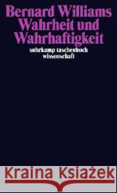 Wahrheit und Wahrhaftigkeit Williams, Bernard 9783518296509 Suhrkamp - książka