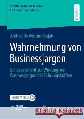 Wahrnehmung von Businessjargon Andrea De Ventura Rajab 9783658424343 Springer Fachmedien Wiesbaden - książka