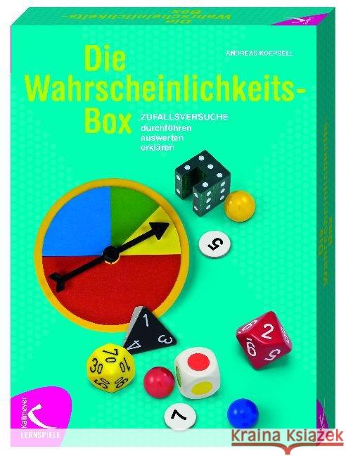 Wahrscheinlichkeitsbox (Spiel) : Zufallsversuche durchführen, auswerten, erklären Koepsell, Andreas 4250344933632 Kallmeyer - książka