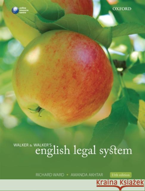 Walker & Walker's English Legal System Richard Ward 9780199588107  - książka