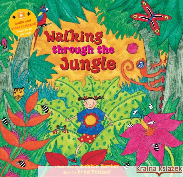 Walking Through the Jungle Stella Blackstone Debbie Harter Fred Penner 9781646864409 Barefoot Books Ltd - książka
