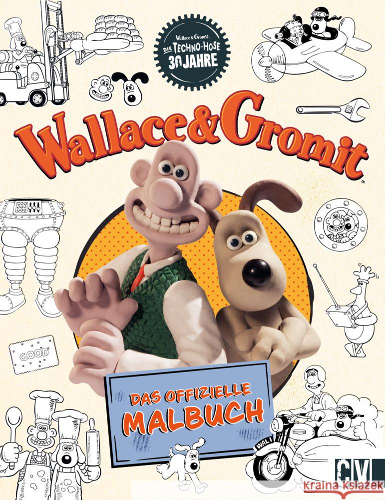 Wallace und Gromit Das offizielle Malbuch  9783841102959 Christophorus - książka