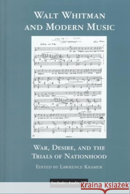 Walt Whitman and Modern Music: War, Desire, and the Trials of Nationhood Kramer, Lawrence 9780815331544 Routledge - książka