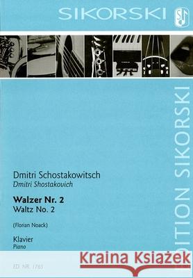 Waltz No. 2: Arranged for Solo Piano Dmitri Shostakovich Florian Noack 9781540080608 Warner (CA) - książka