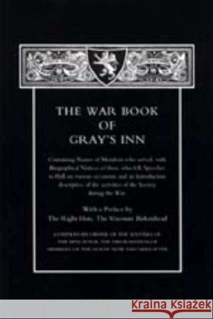 War Book of Gray's Inn Naval & Military Press 9781843424253 Naval & Military Press Ltd - książka