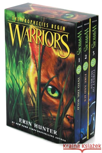 Warriors Box Set: Volumes 1 to 3: Into the Wild, Fire and Ice, Forest of Secrets Hunter, Erin 9780062373298 HarperCollins - książka