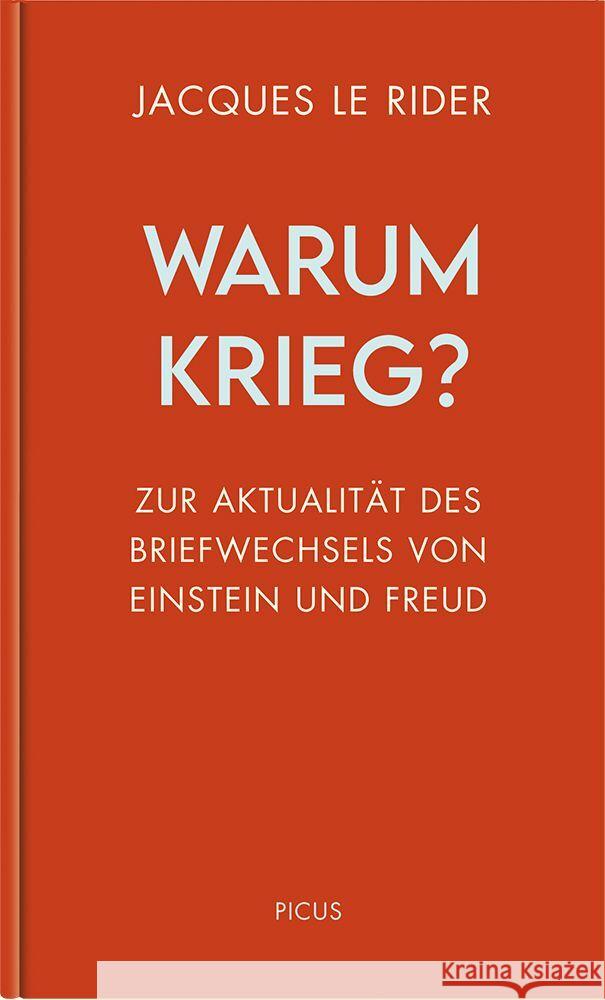 Warum Krieg? Le Rider, Jacques 9783711730299 Picus Verlag - książka