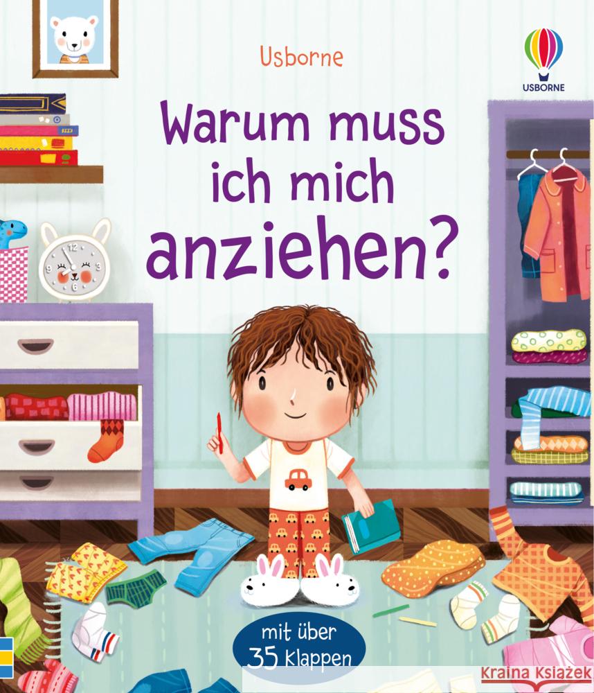 Warum muss ich mich anziehen? Daynes, Katie 9781789417883 Usborne Verlag - książka