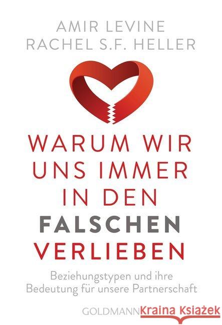 Warum wir uns immer in den Falschen verlieben : Beziehungstypen und ihre Bedeutung für unsere Partnerschaft Levine, Amir; Heller, Rachel S. F. 9783442220700 Goldmann - książka