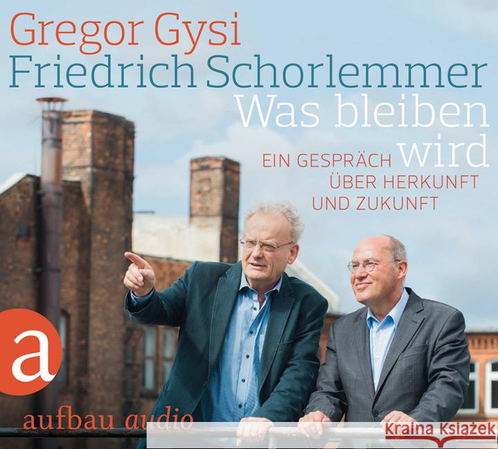 Was bleiben wird, 3 Audio-CDs : Ein Gespräch über Herkunft und Zukunft. Ungekürzte Ausgabe Schorlemmer, Friedrich; Gysi, Gregor 9783945733028 Aufbau-Verlag - książka