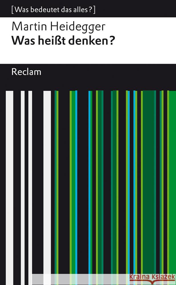 Was heißt Denken? Heidegger, Martin 9783150144916 Reclam, Ditzingen - książka