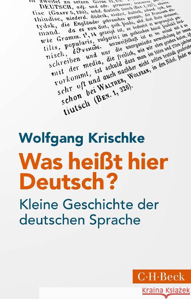 Was heißt hier Deutsch? Krischke, Wolfgang 9783406791581 Beck - książka