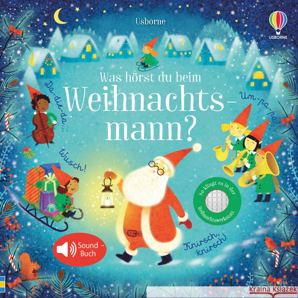 Was hörst du beim Weihnachtsmann? Taplin, Sam 9781789414912 Usborne Verlag - książka