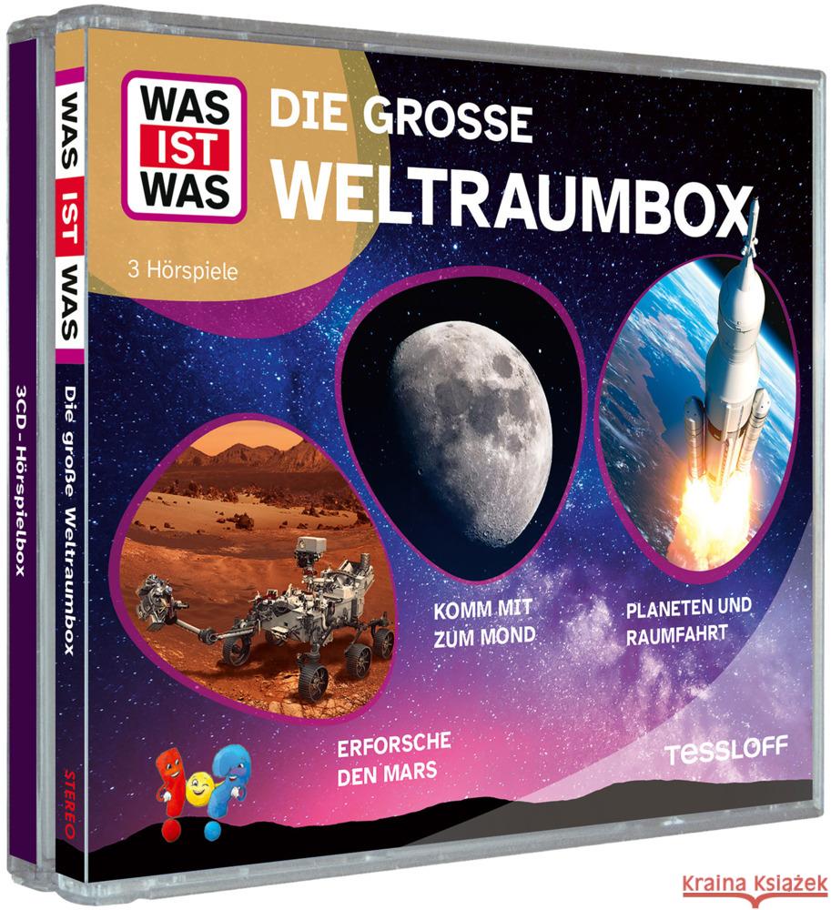 WAS IST WAS 3-CD Hörspielbox. Die große Weltraumbox  9783788670405 Tessloff Verlag Ragnar Tessloff GmbH & Co. KG - książka