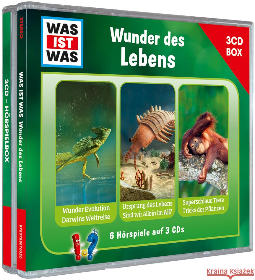 WAS IST WAS 3-CD Hörspielbox. Wunder des Lebens, Audio-CD  9783788670320 Tessloff - książka