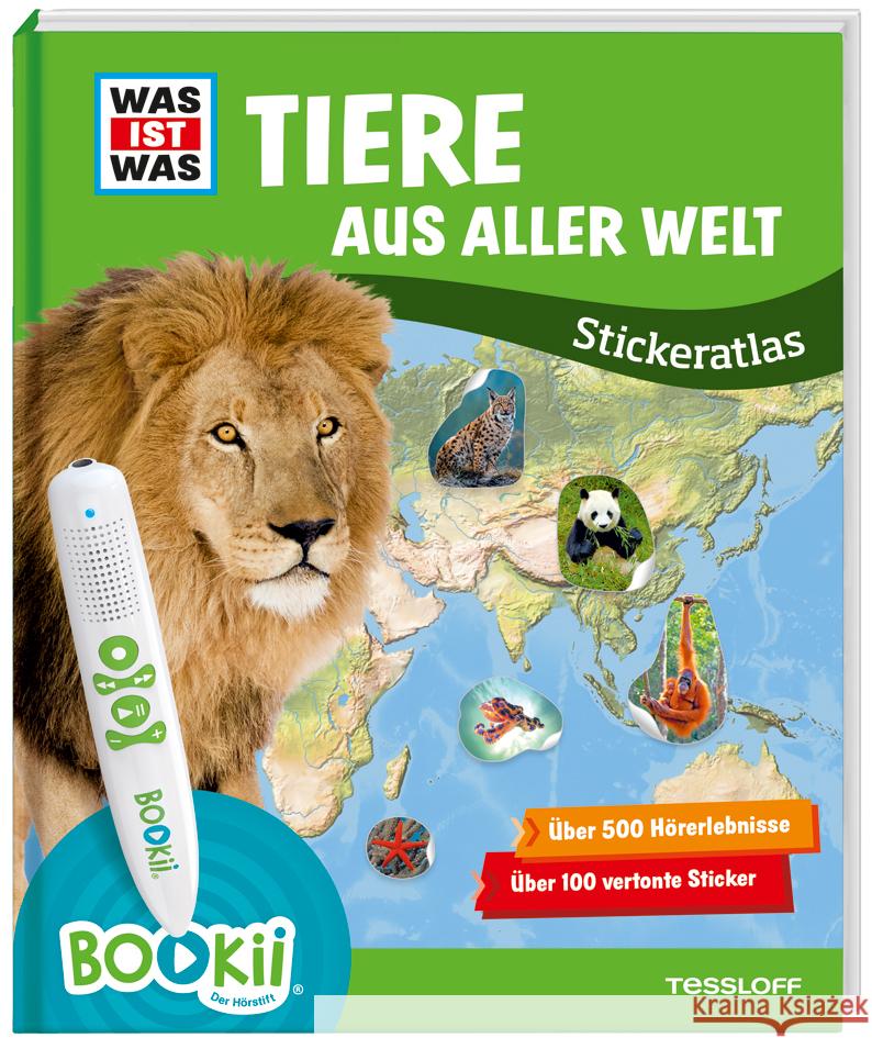 Was ist was Stickeratlas: Tiere aus aller Welt  9783788675370 Tessloff - książka