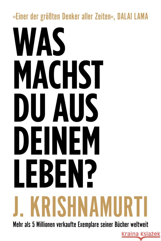 Was machst du aus deinem Leben? Krishnamurti, Jiddu 9783959724166 FinanzBuch Verlag - książka