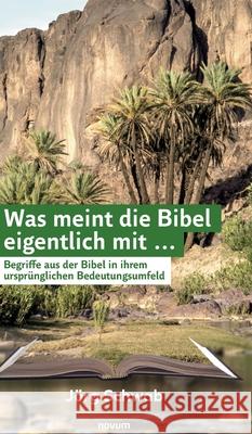 Was meint die Bibel eigentlich mit ...: Begriffe aus der Bibel in ihrem ursprünglichen Bedeutungsumfeld Jörg Schwab 9783948379827 Novum Pro - książka