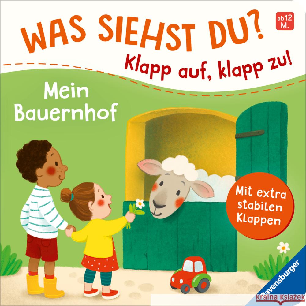 Was siehst du? Klapp auf, klapp zu! Mein Bauernhof Grimm, Sandra 9783473418152 Ravensburger Verlag - książka