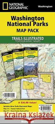 Washington National Parks [Map Pack Bundle] National Geographic Maps 9781597756020 National Geographic Maps - książka
